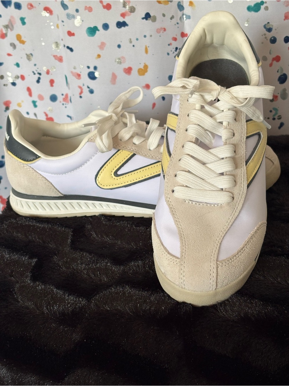 Tretorn Casual Women's Sneakers in White and Yellow